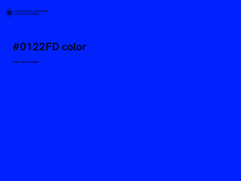 #0122FD color image