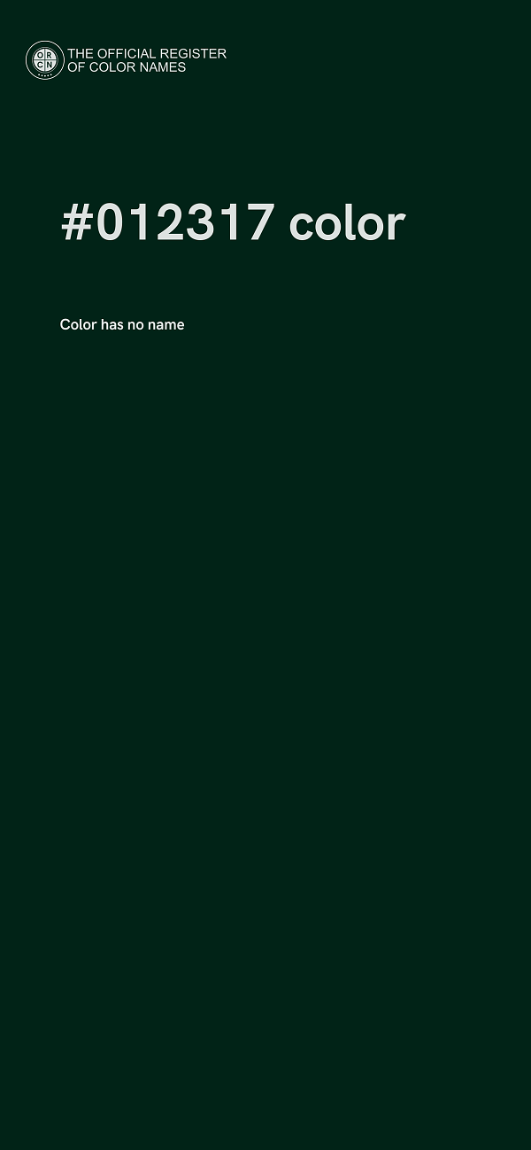 #012317 color image
