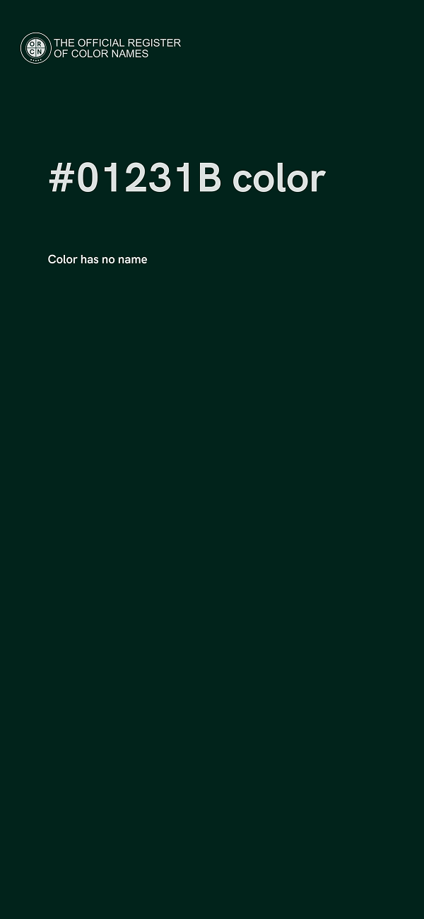 #01231B color image