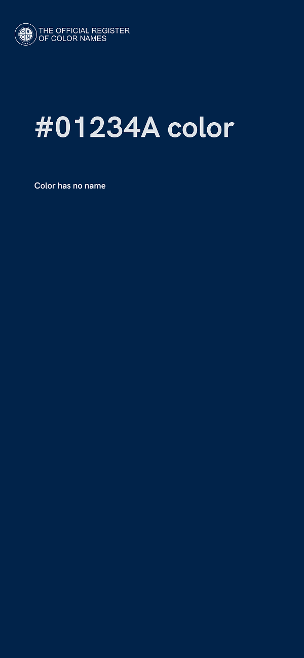 #01234A color image