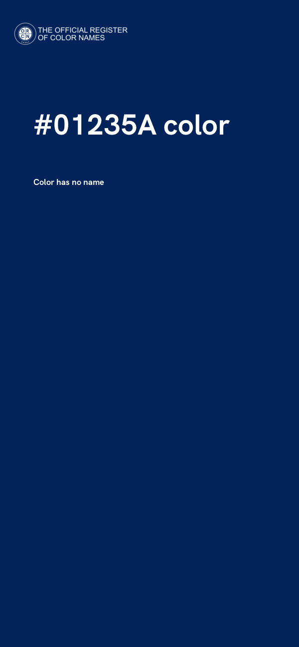 #01235A color image