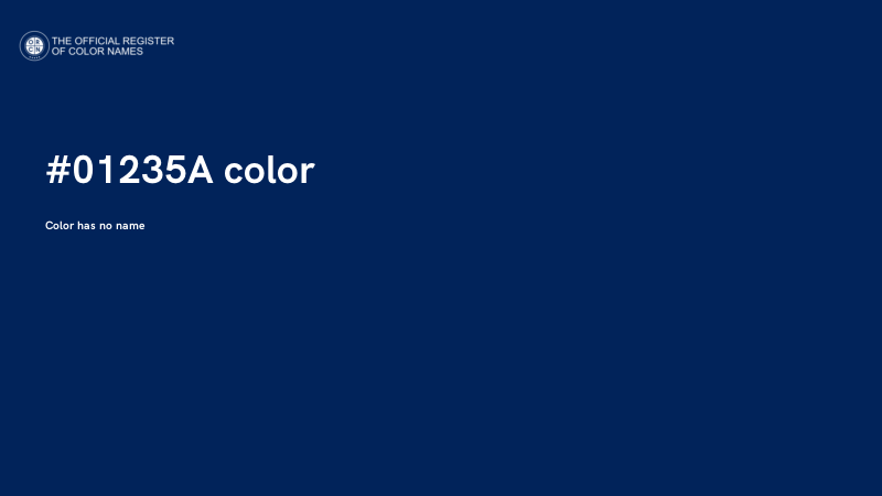 #01235A color image