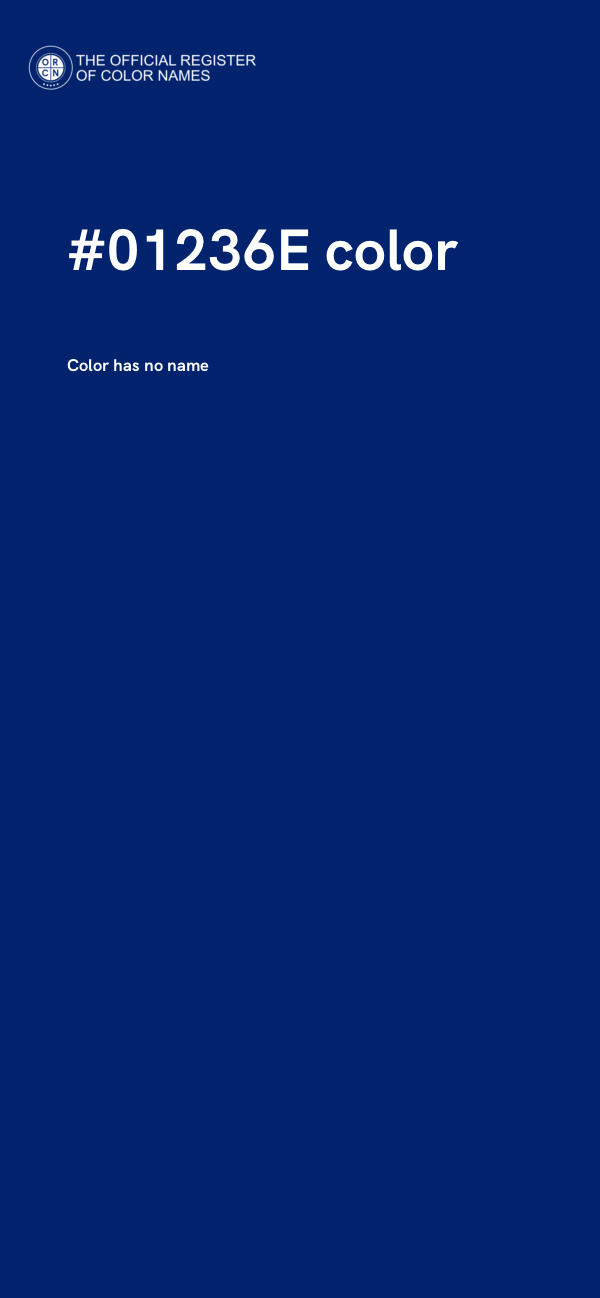 #01236E color image