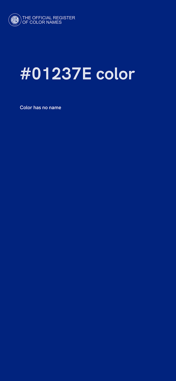 #01237E color image