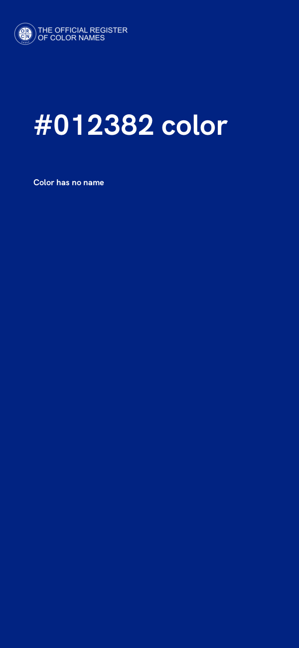 #012382 color image