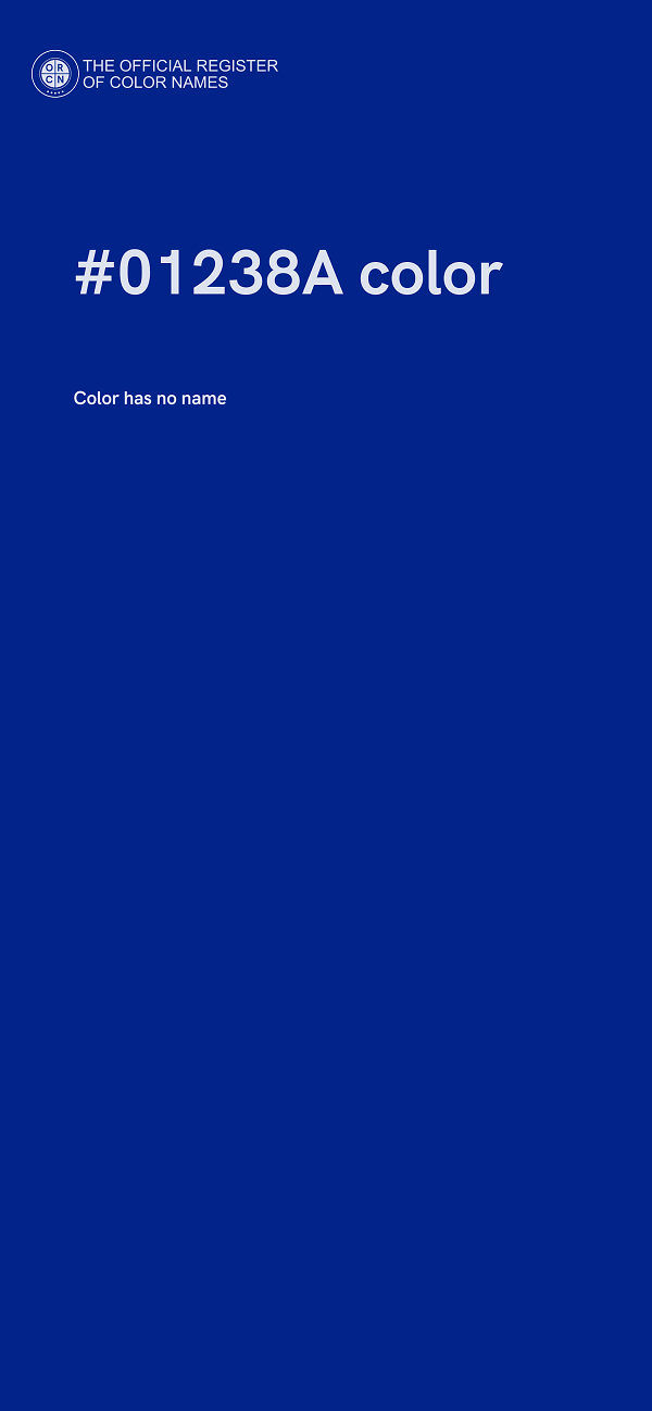#01238A color image