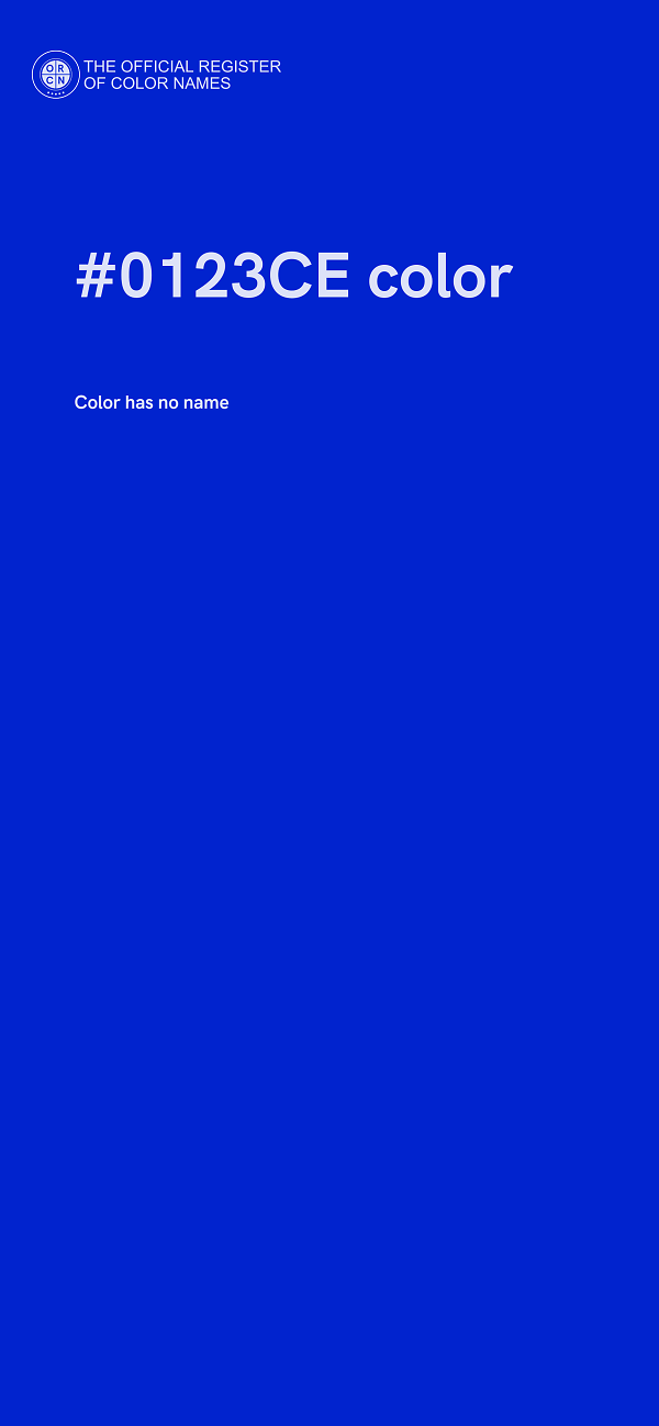 #0123CE color image