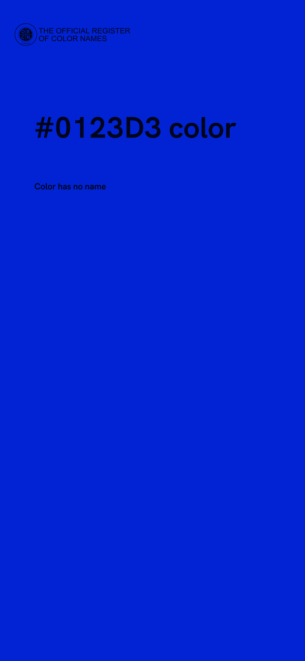 #0123D3 color image