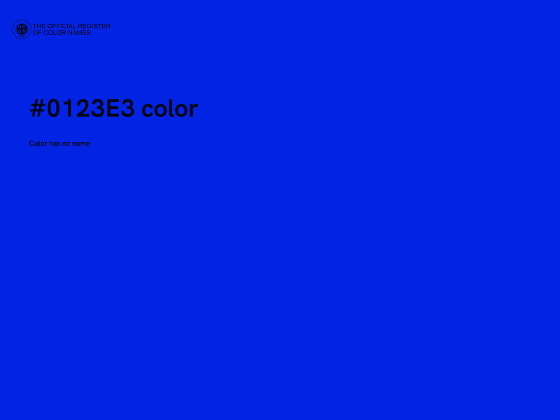 #0123E3 color image