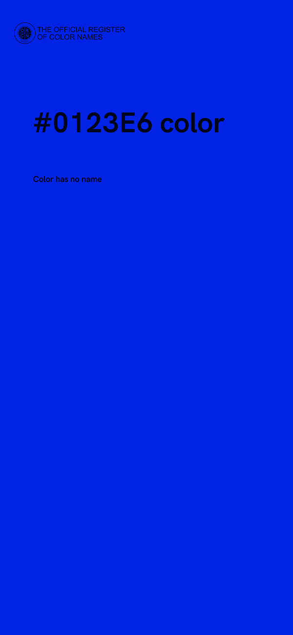 #0123E6 color image