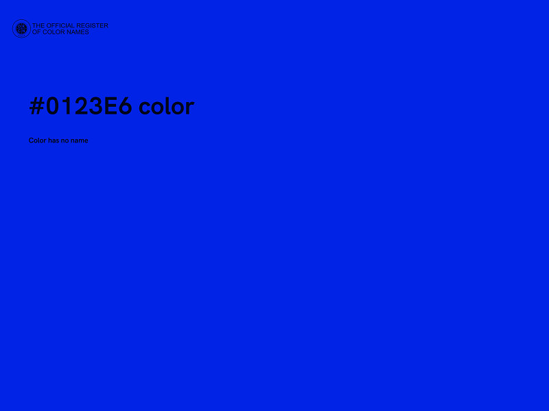 #0123E6 color image