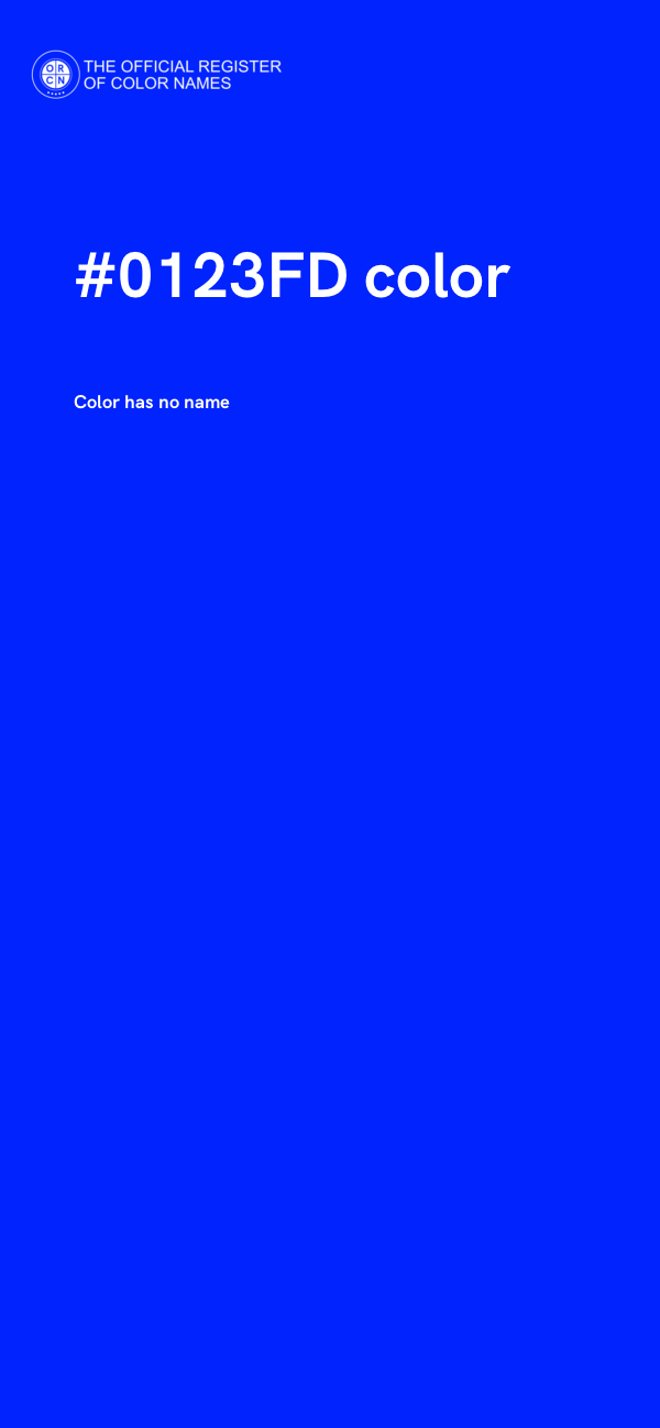 #0123FD color image