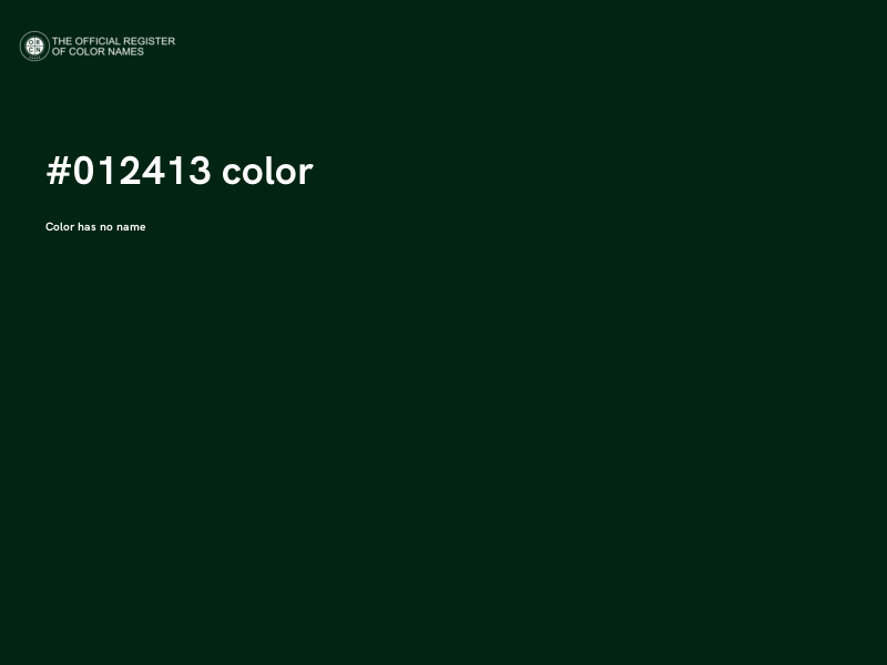 #012413 color image