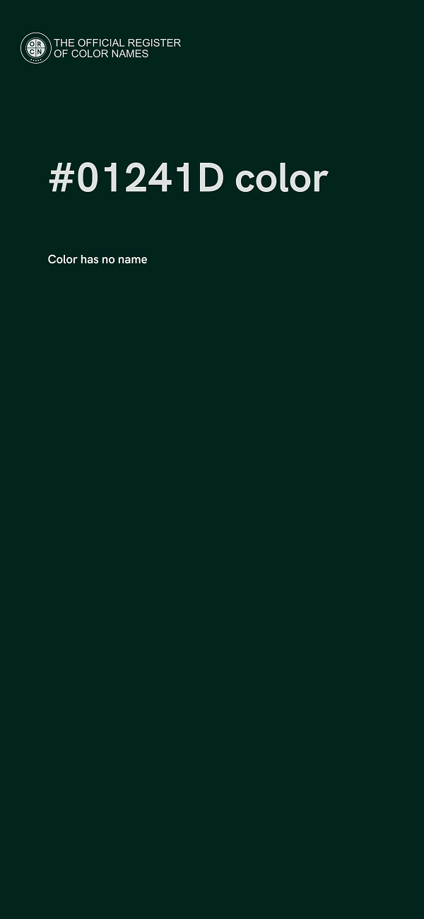 #01241D color image