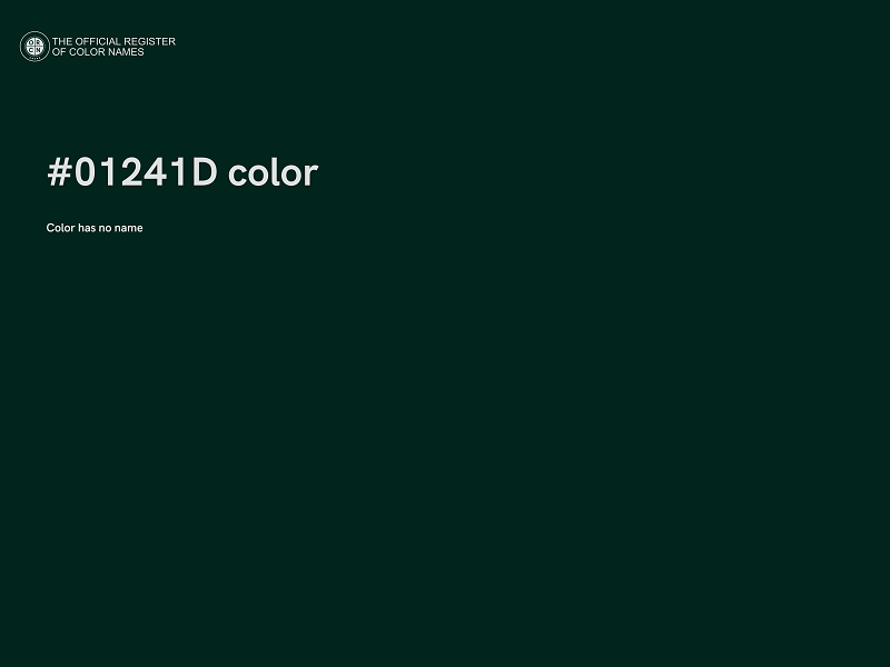 #01241D color image