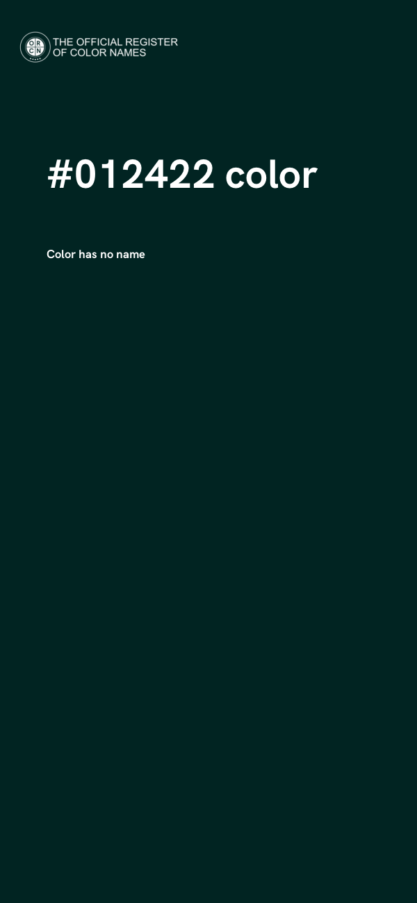 #012422 color image