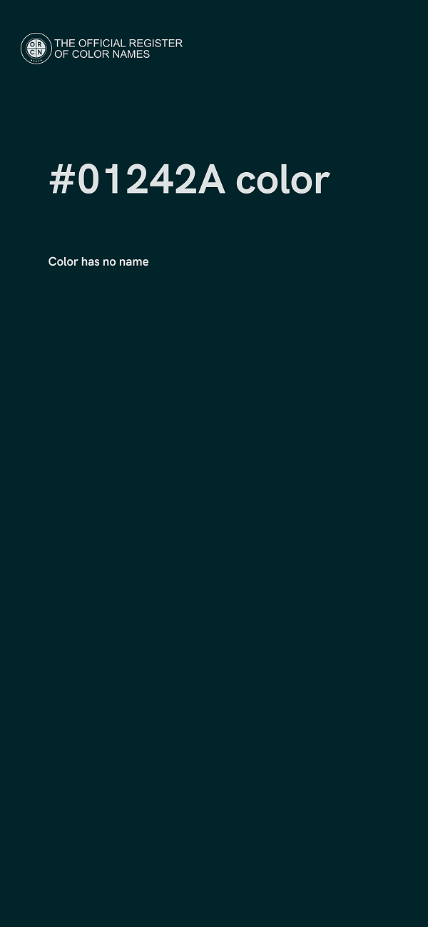 #01242A color image