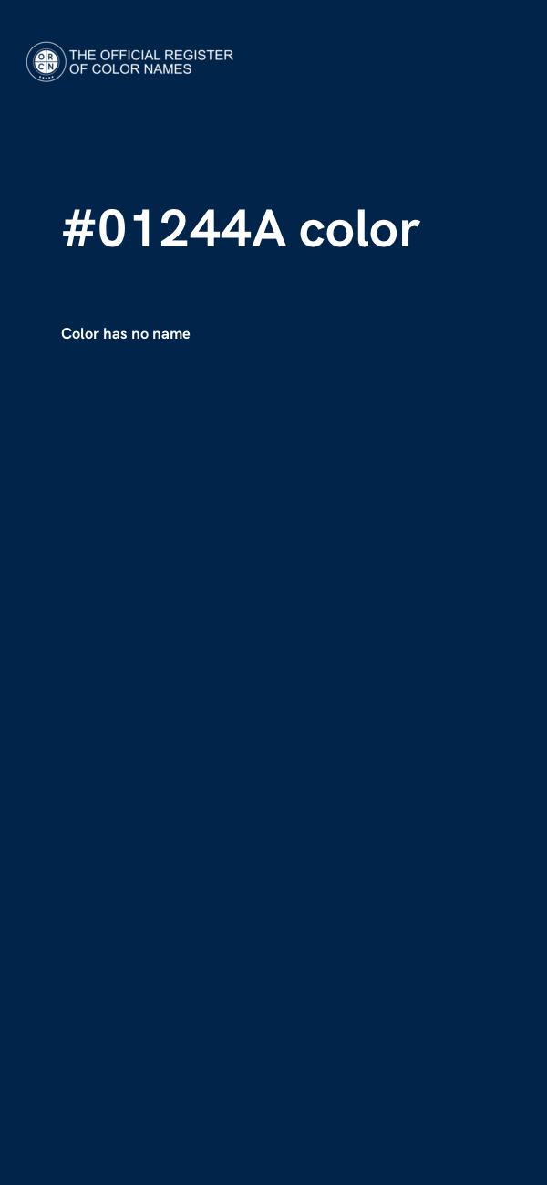 #01244A color image