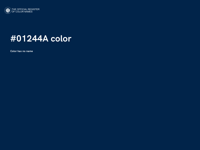 #01244A color image