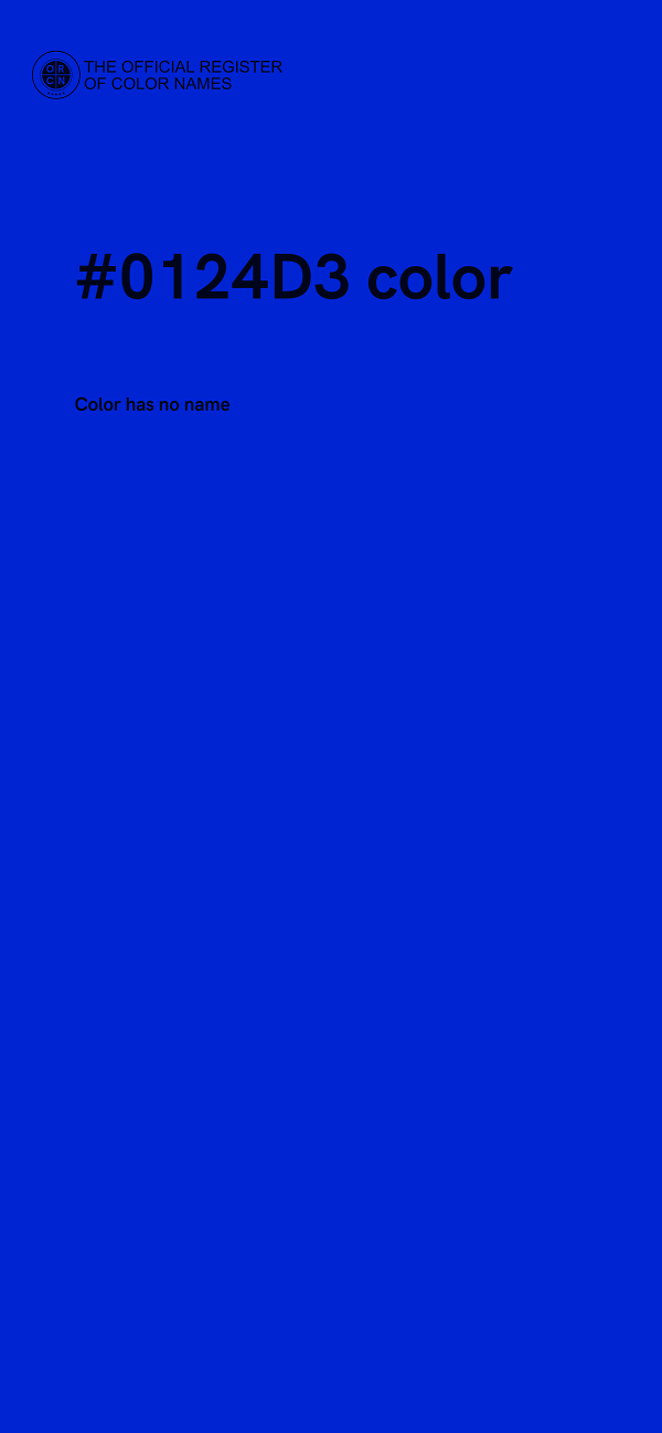 #0124D3 color image