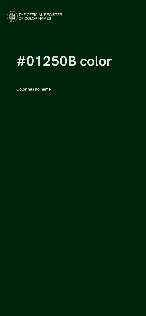 #01250B color image