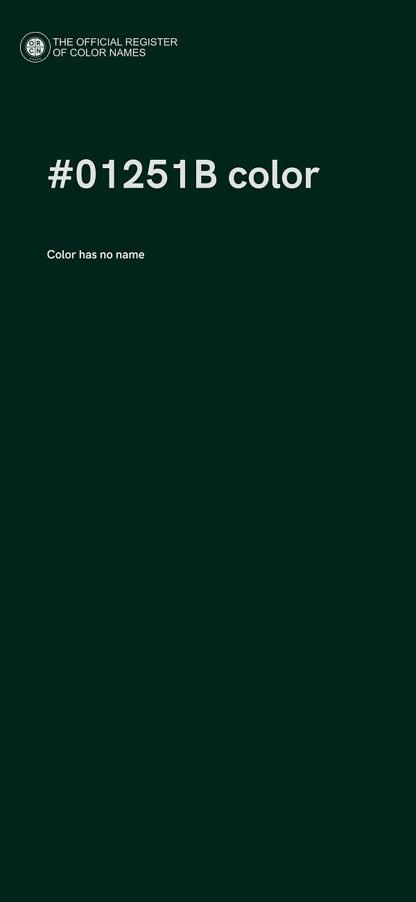 #01251B color image