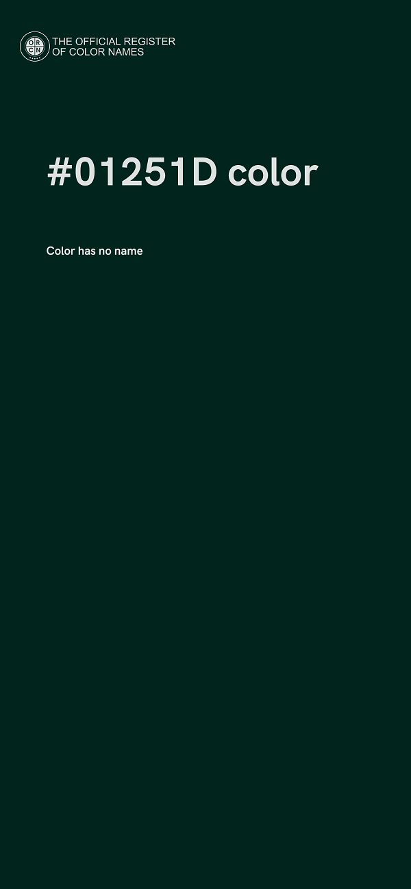 #01251D color image