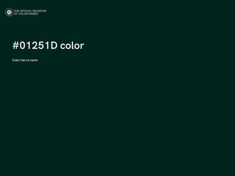 #01251D color image