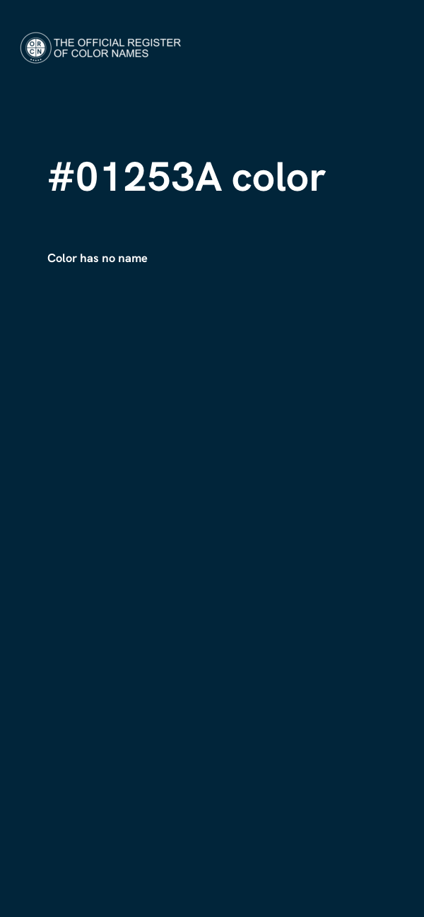 #01253A color image