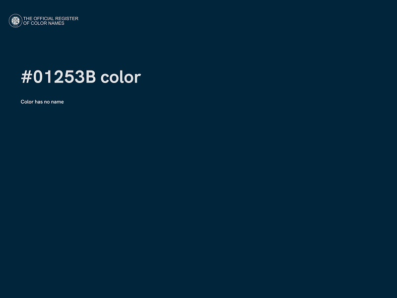 #01253B color image