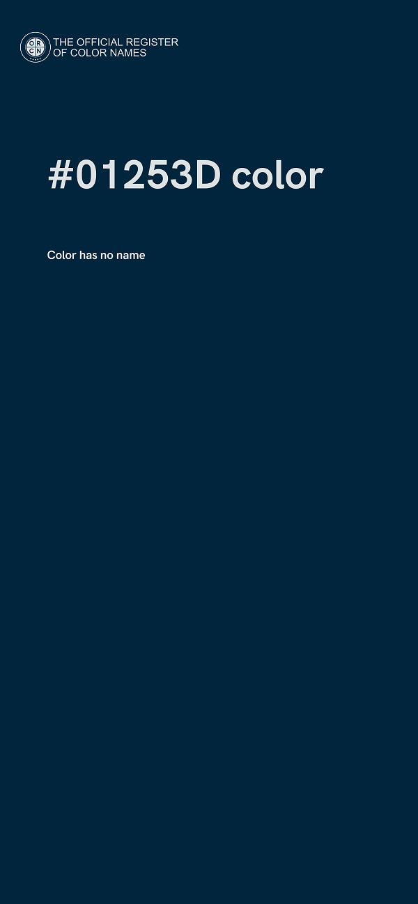 #01253D color image