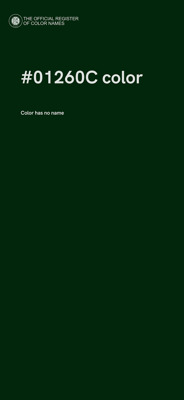 #01260C color image