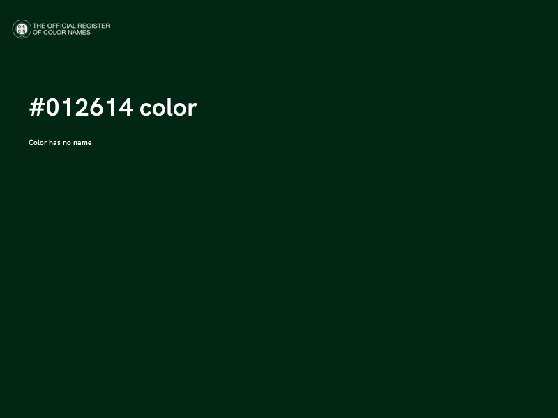 #012614 color image