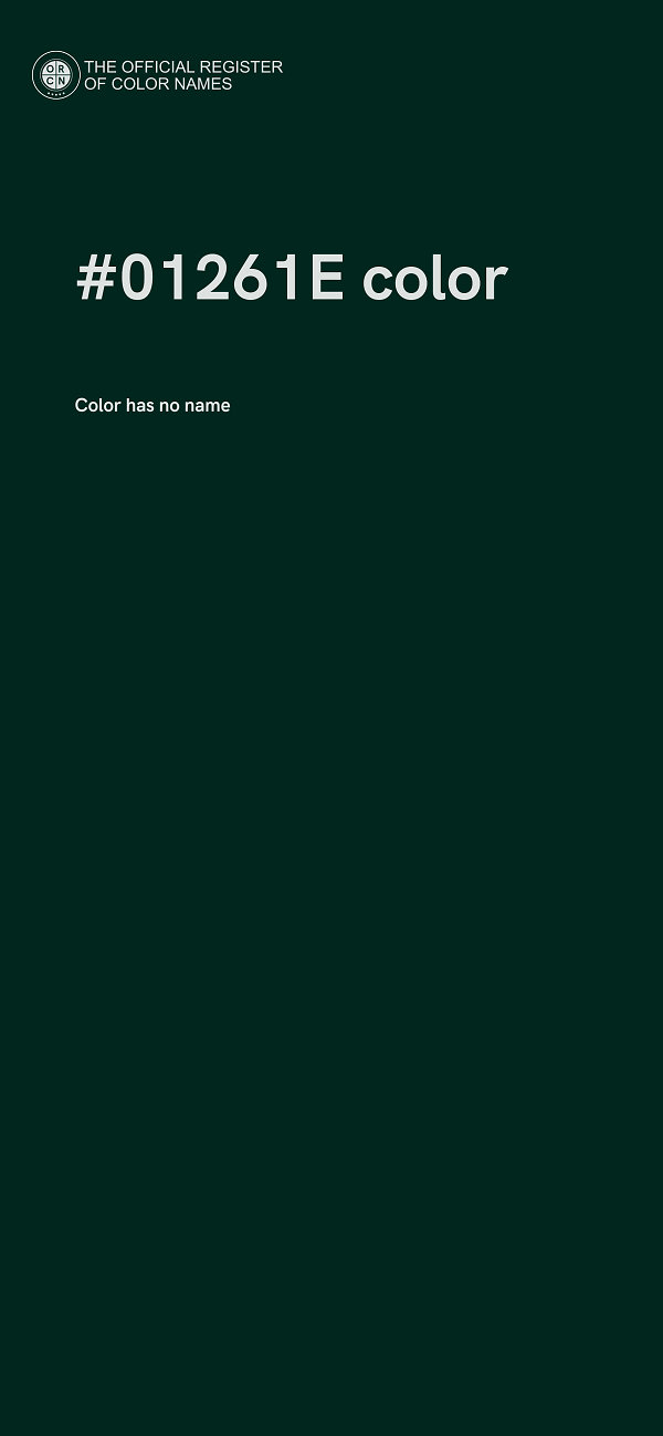 #01261E color image