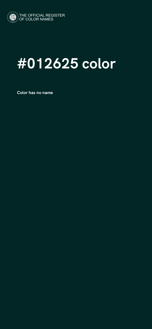 #012625 color image