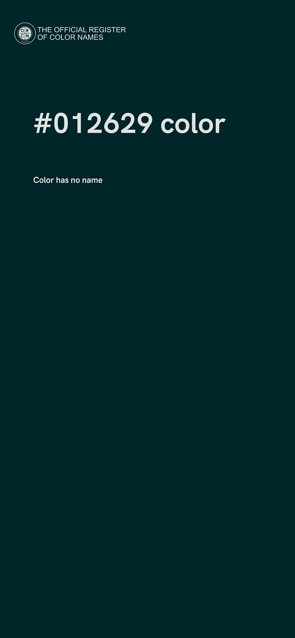 #012629 color image