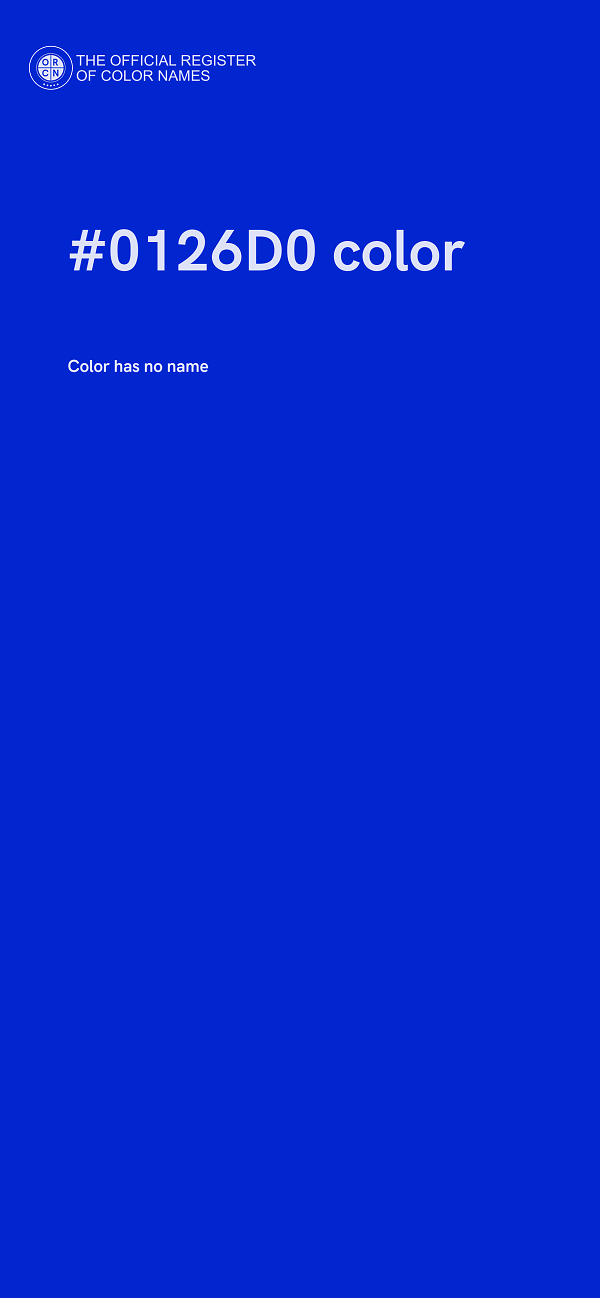 #0126D0 color image