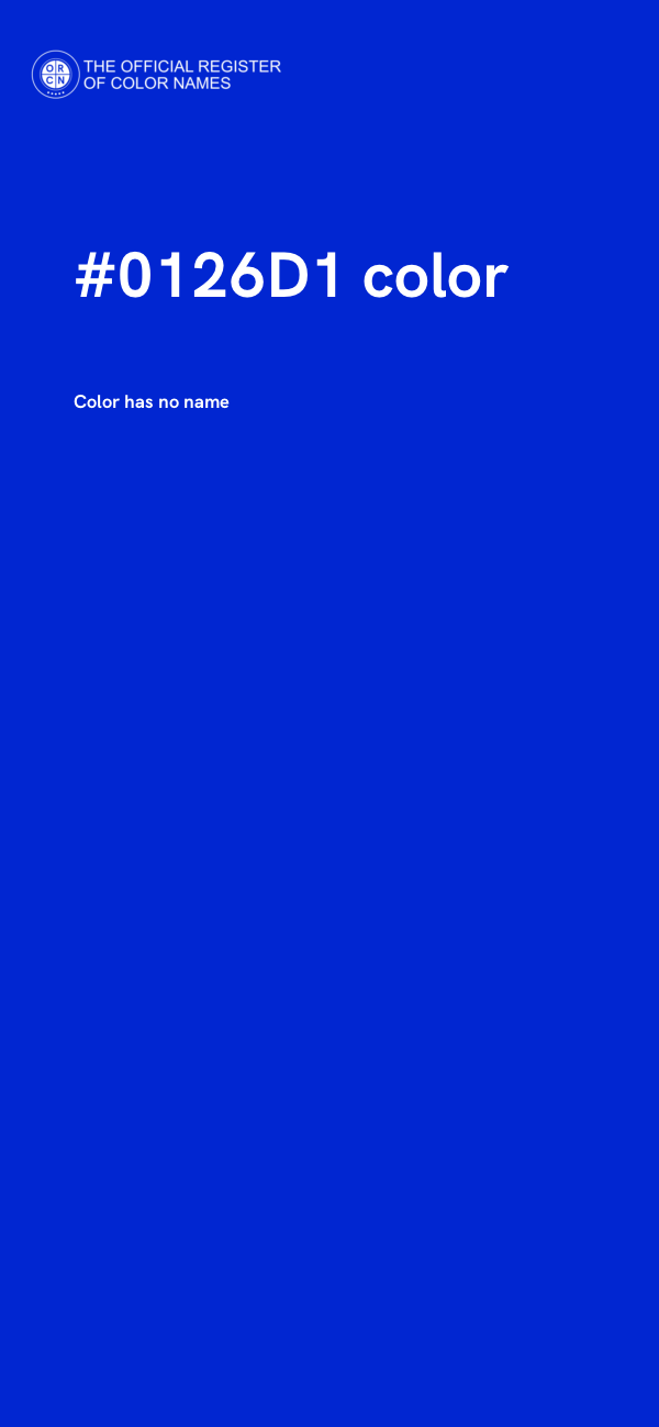#0126D1 color image