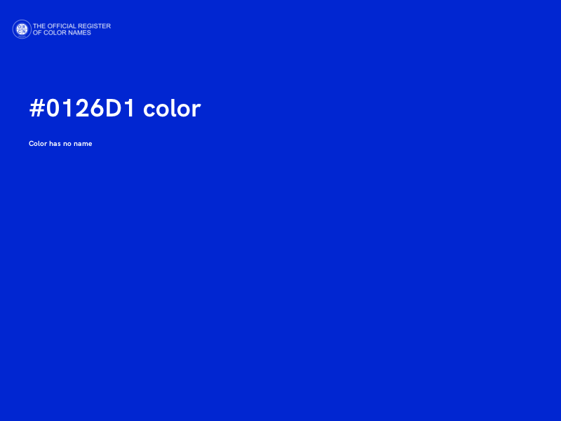 #0126D1 color image