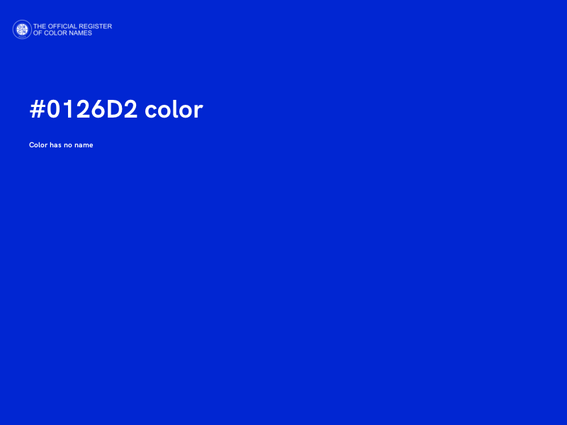 #0126D2 color image