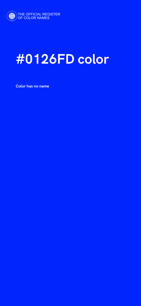 #0126FD color image