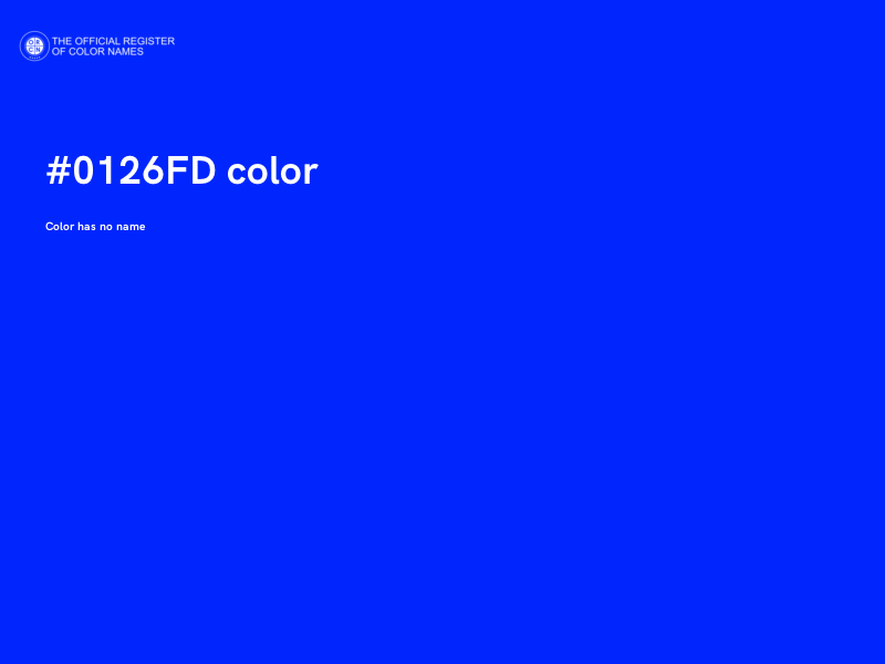 #0126FD color image