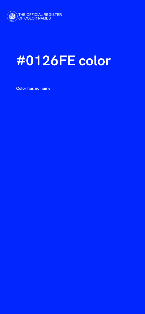 #0126FE color image