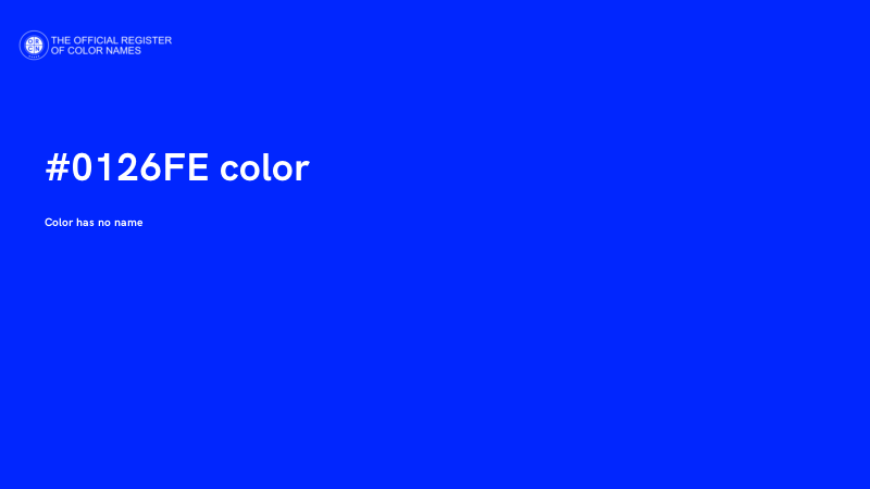 #0126FE color image