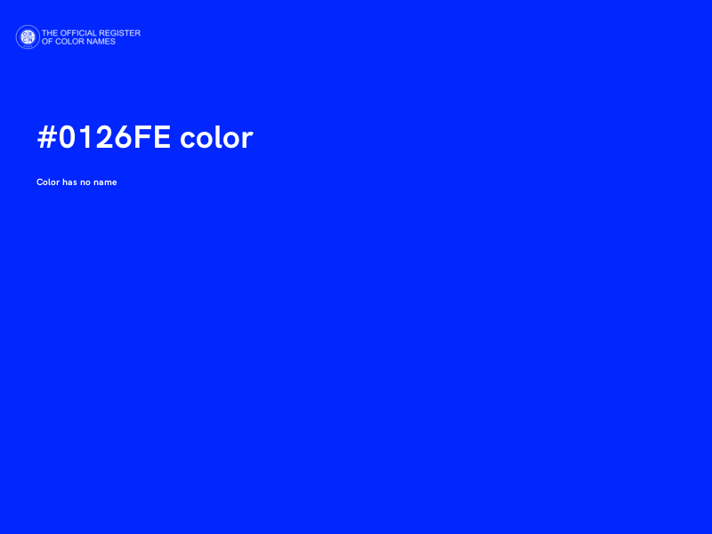 #0126FE color image