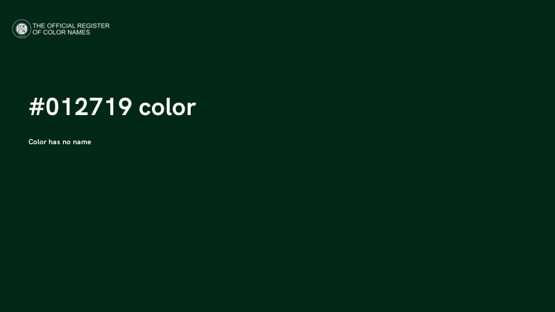 #012719 color image