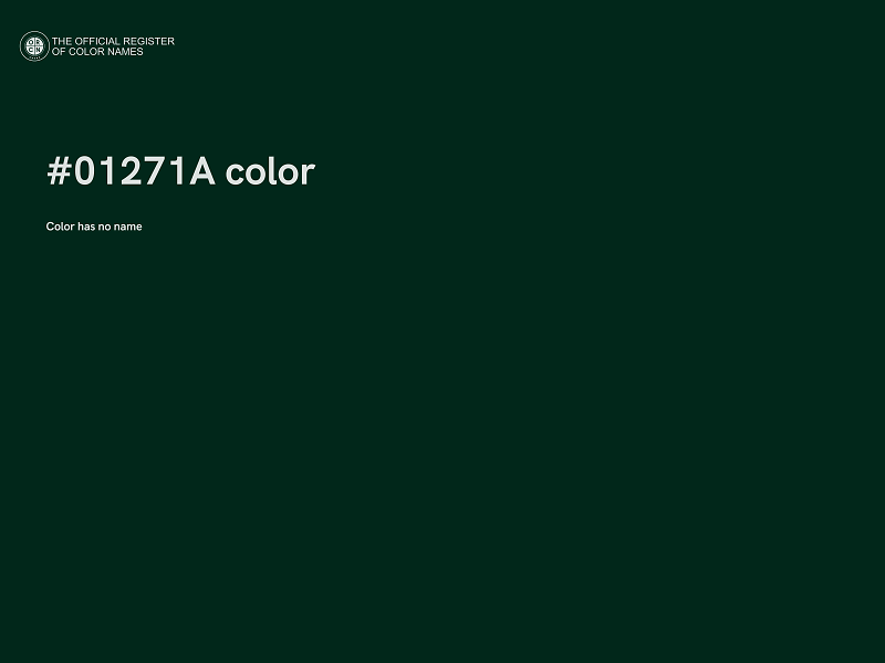 #01271A color image