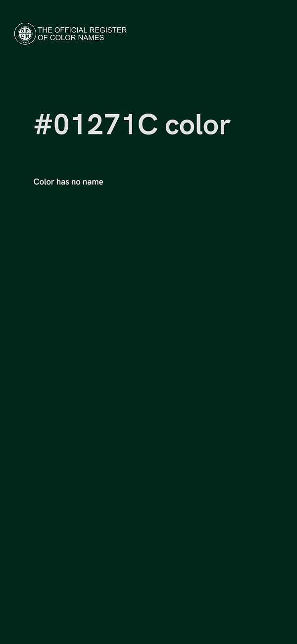 #01271C color image