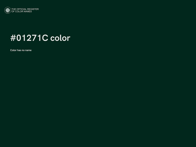 #01271C color image