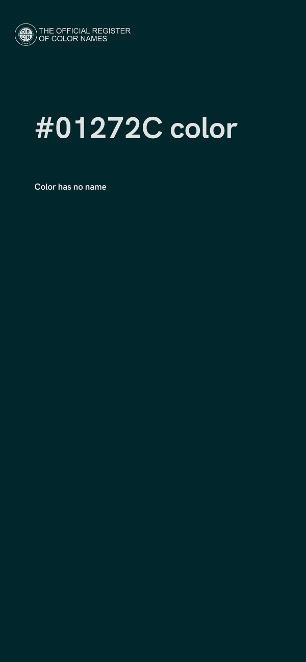 #01272C color image